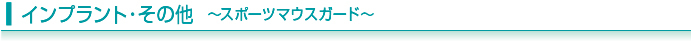 スポーツマウスガード